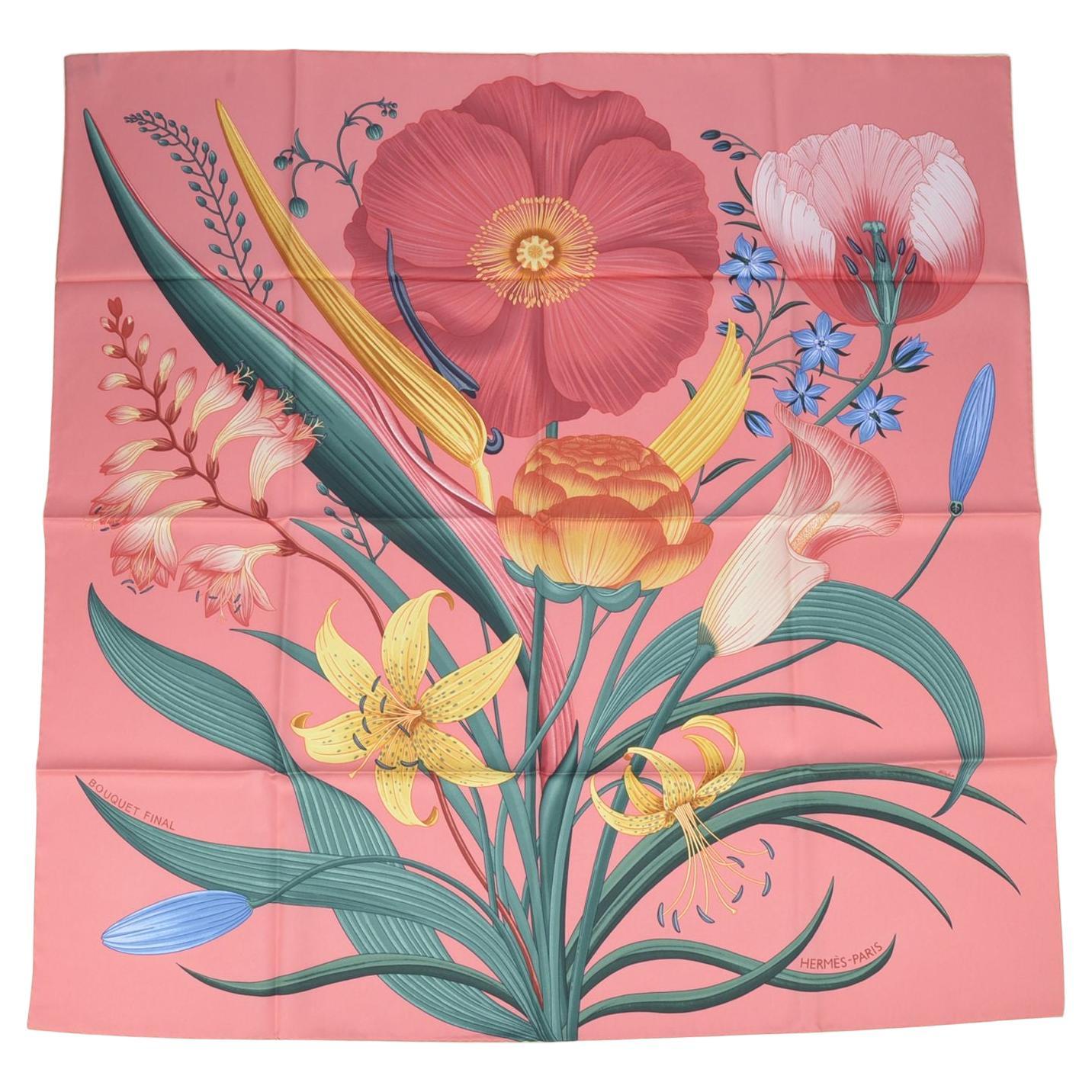 Sciarpa Hermès "Bouquet Final" nuova nella confezione originale in vendita