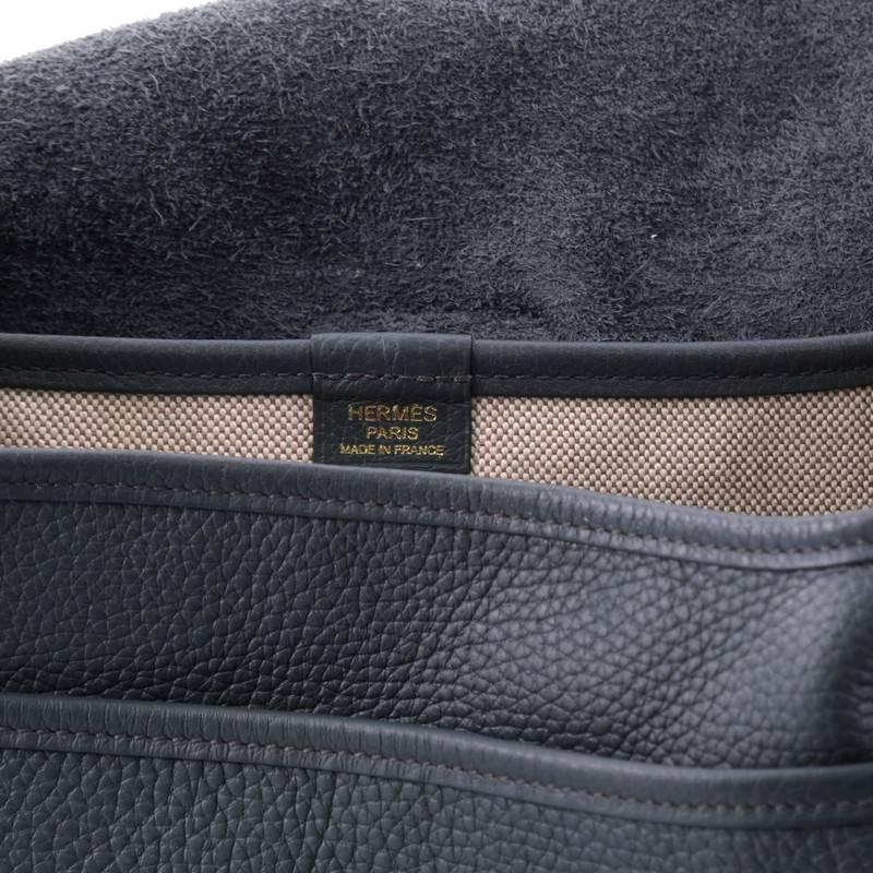 Hermes Bourlingue Messenger Bag Clemence In Good Condition In NY, NY
