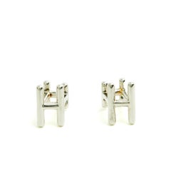 Hermès Boutons de Manchette H 925 Ever Chaine d Ancre Silver Cufflinks Hermes
