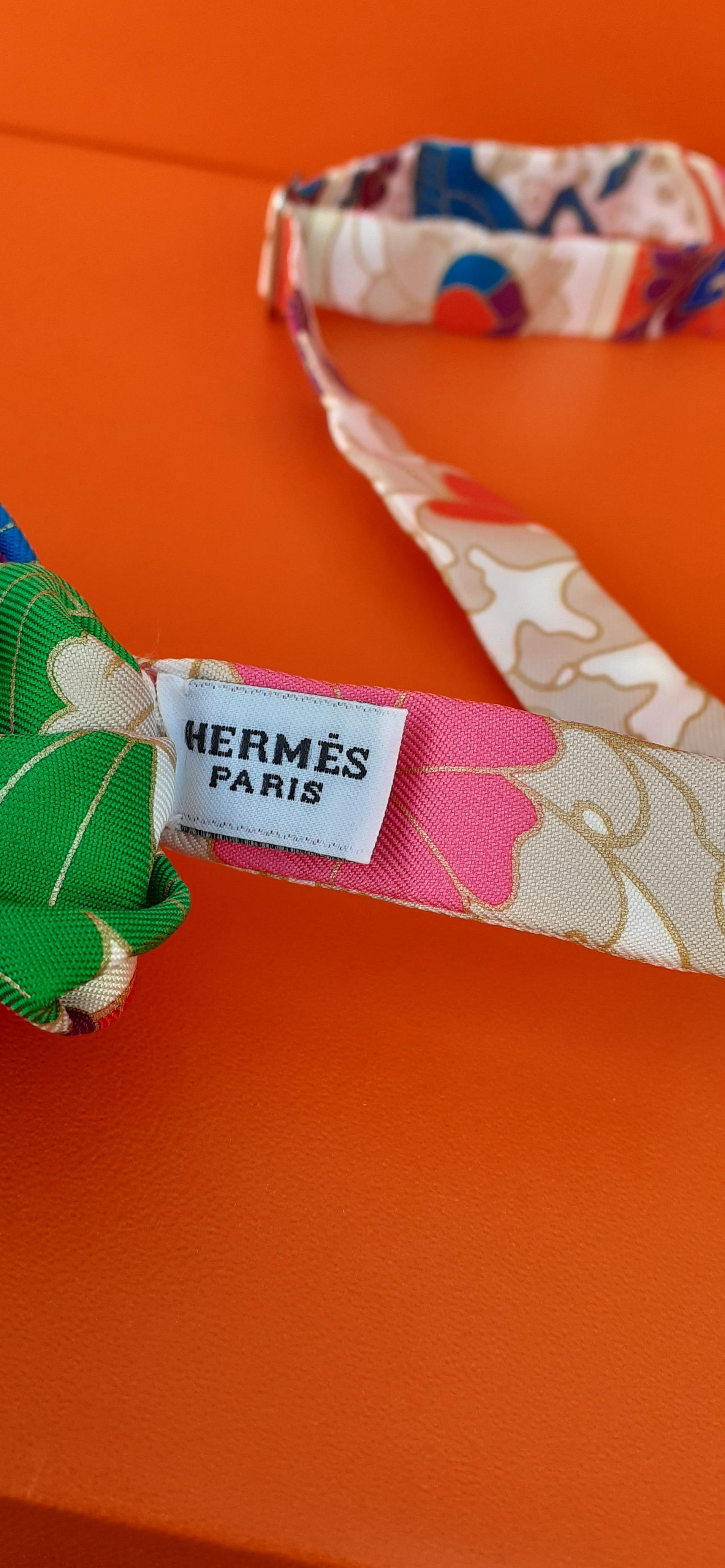 Cravate Hermès en soie avec nœud papillon en vente 4