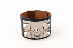 Hermès Box Calfskin 'Dog Collar' Bracelet