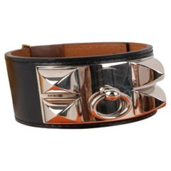 Hermès Box Calfskin 'Dog Collar' Bracelet