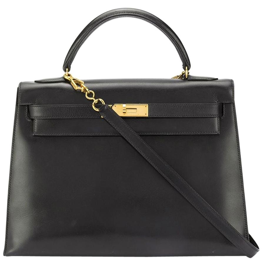 Hermès Box Leather 32cm Kelly Sellier Bag