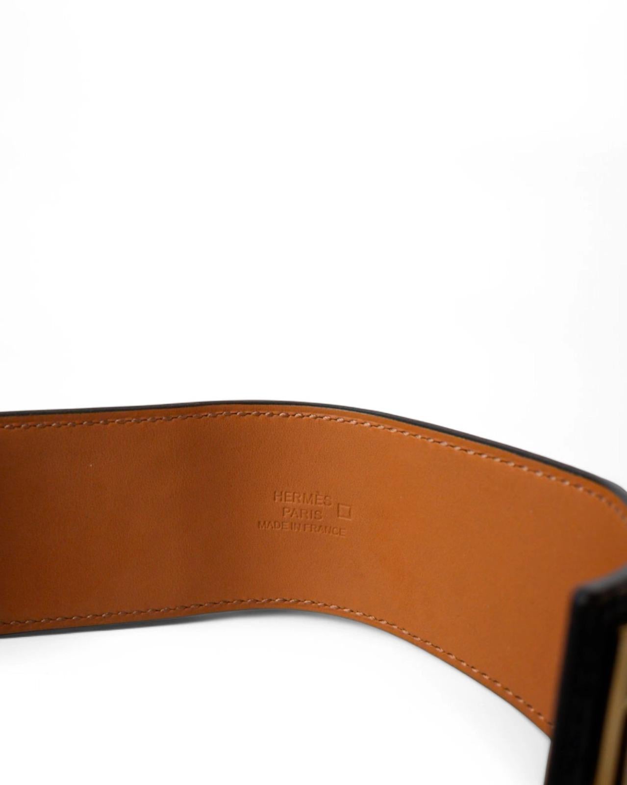 Hermès Pulsera Collier De Chien Box Becerro Negro en venta 5