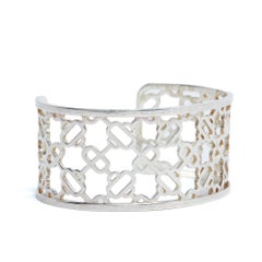 Hermès Bracelet Chaine Ancre Passerelle Silver Openwork Bracelet Cuff Hermes