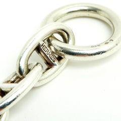 Hermès Bracelet Chaine d Ancre GM taille S M Silver Maxi chain bracelet Hermes