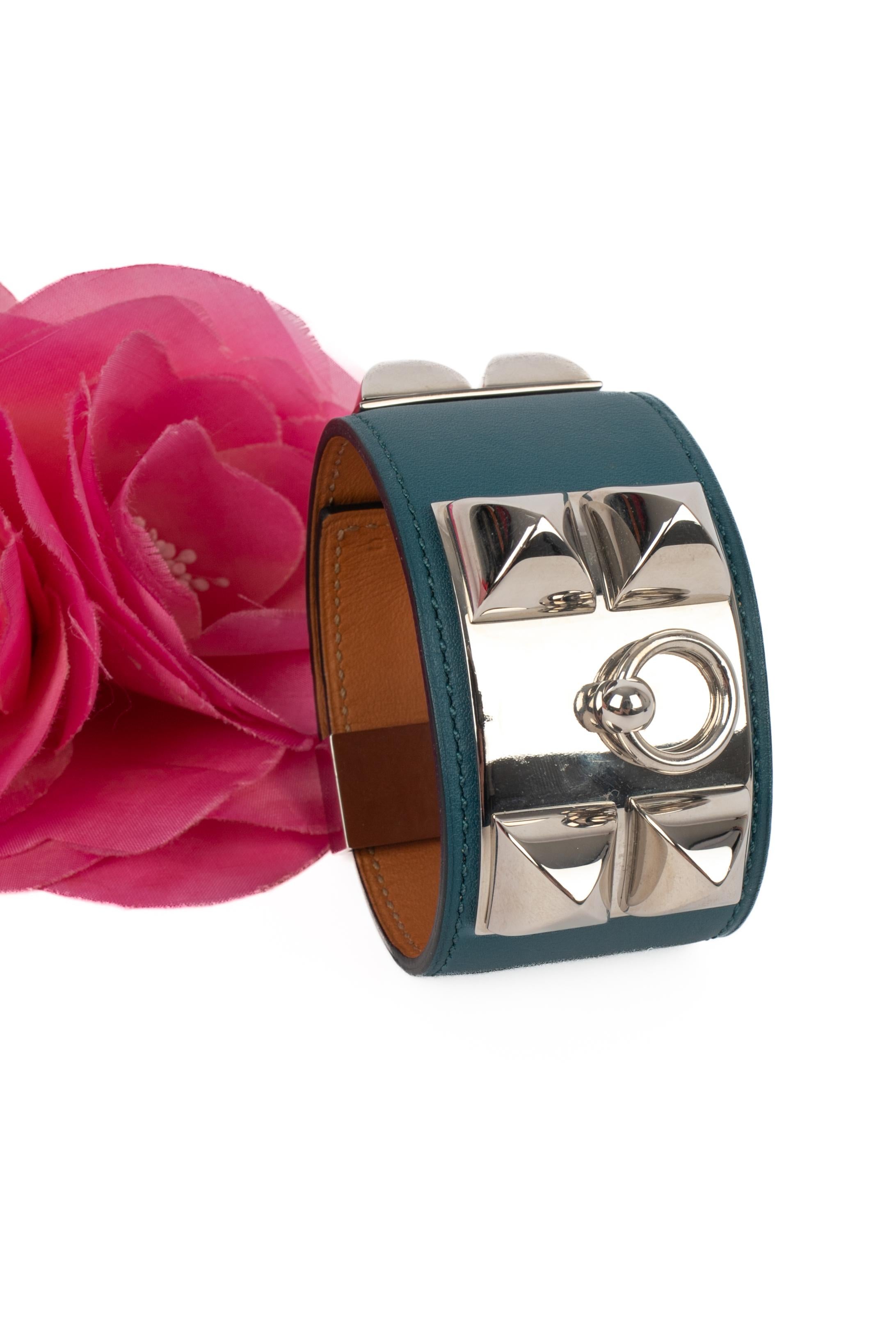 HERMÈS - (Made in France) Bracciale in pelle di vitello 