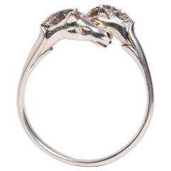 Hermès Pulsera Galop doble Argent 1985s Plata de ley Pulsera Gallop Hermes