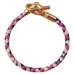 Hermès Bracelet Glenan Silk Gold Plated Hdw Limited Summer Edition Sold Out T1