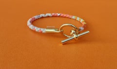 Hermès Bracelet Glenan Silk Gold Plated Hdw Limited Summer Edition Sold Out T2