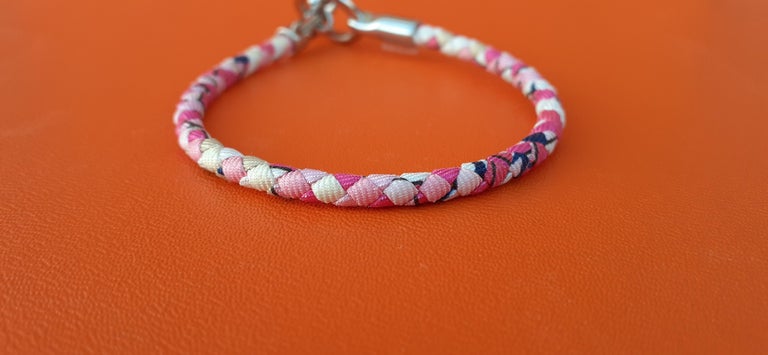 Hermès Bracelet Glenan Silk Palladium Hdw Limited Summer  display picture 2