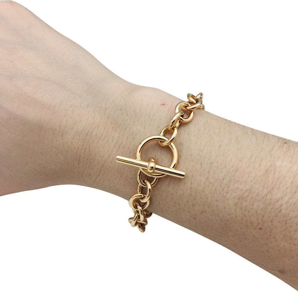 hermes gold link bracelet