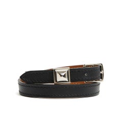 Hermès Bracelet Kelly Double Tour S Black Gold Kelly Bracelet in box Hermes