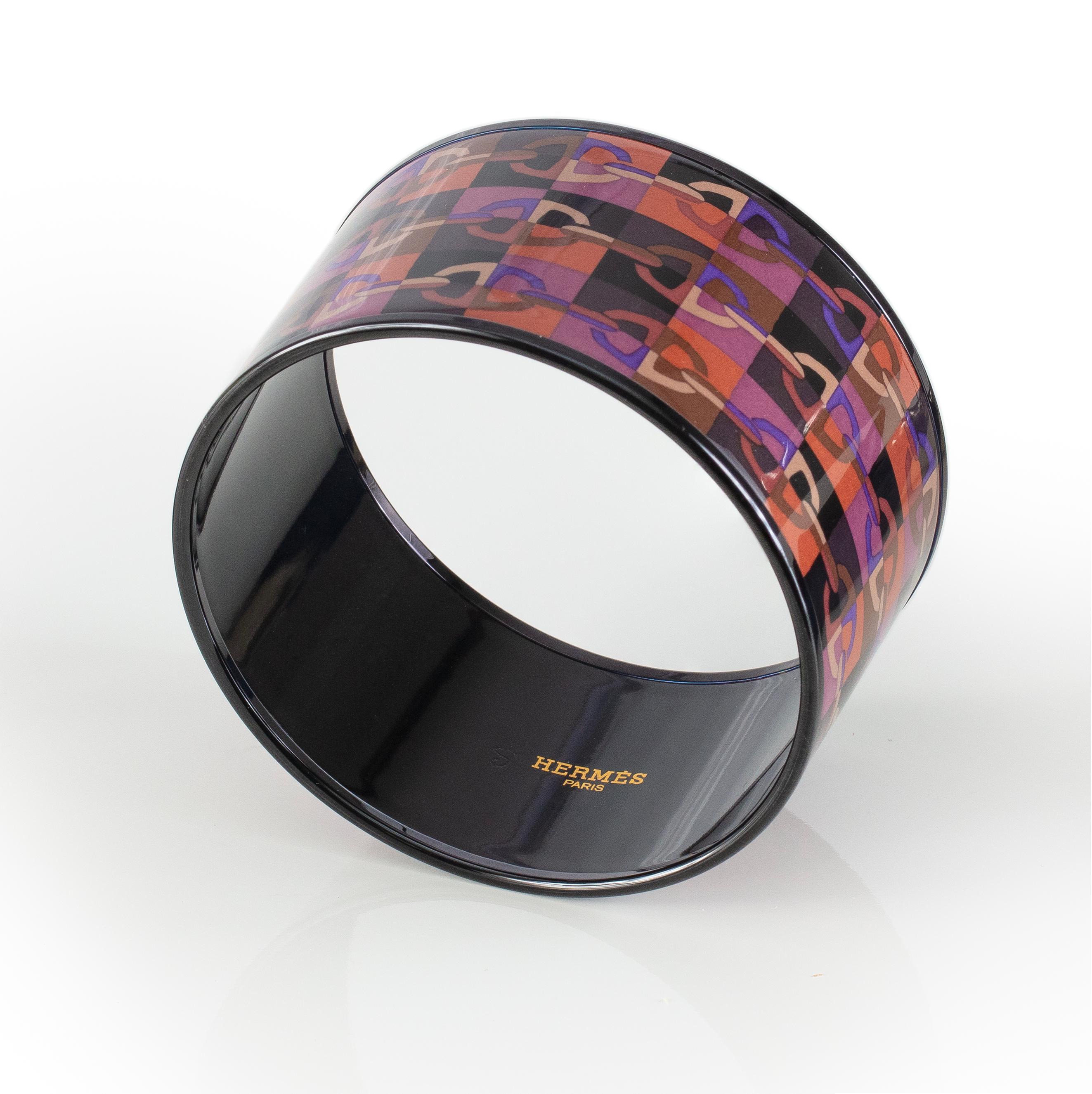 Hermès BRACELET - Optique Chaine D Ancre - PVD - Lila Wein - 65-33mm - Neu im Zustand „Neu“ im Angebot in Ottawa, CA