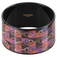 BRACELET Hermès - Optique Chaine D Ancre - PVD - Purple Wine - 65-33mm - New