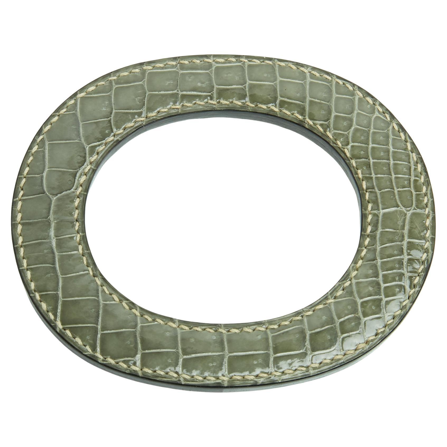 Hermès Bracciale o Ciondolo I.L.A. Bracciale o ciondolo in pelle verde Hermès in vendita