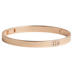 Hermes bracelet rose gold with diamonds