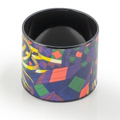 Hermès BRACELET - Rubans De Cheval Africa - PVD - Yellow Blue - 65-55mm - New