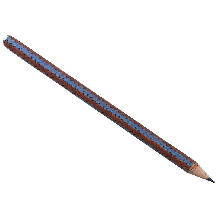 Hermès Braided Leather Wooden Lead Pencil at 1stDibs hermes pencil