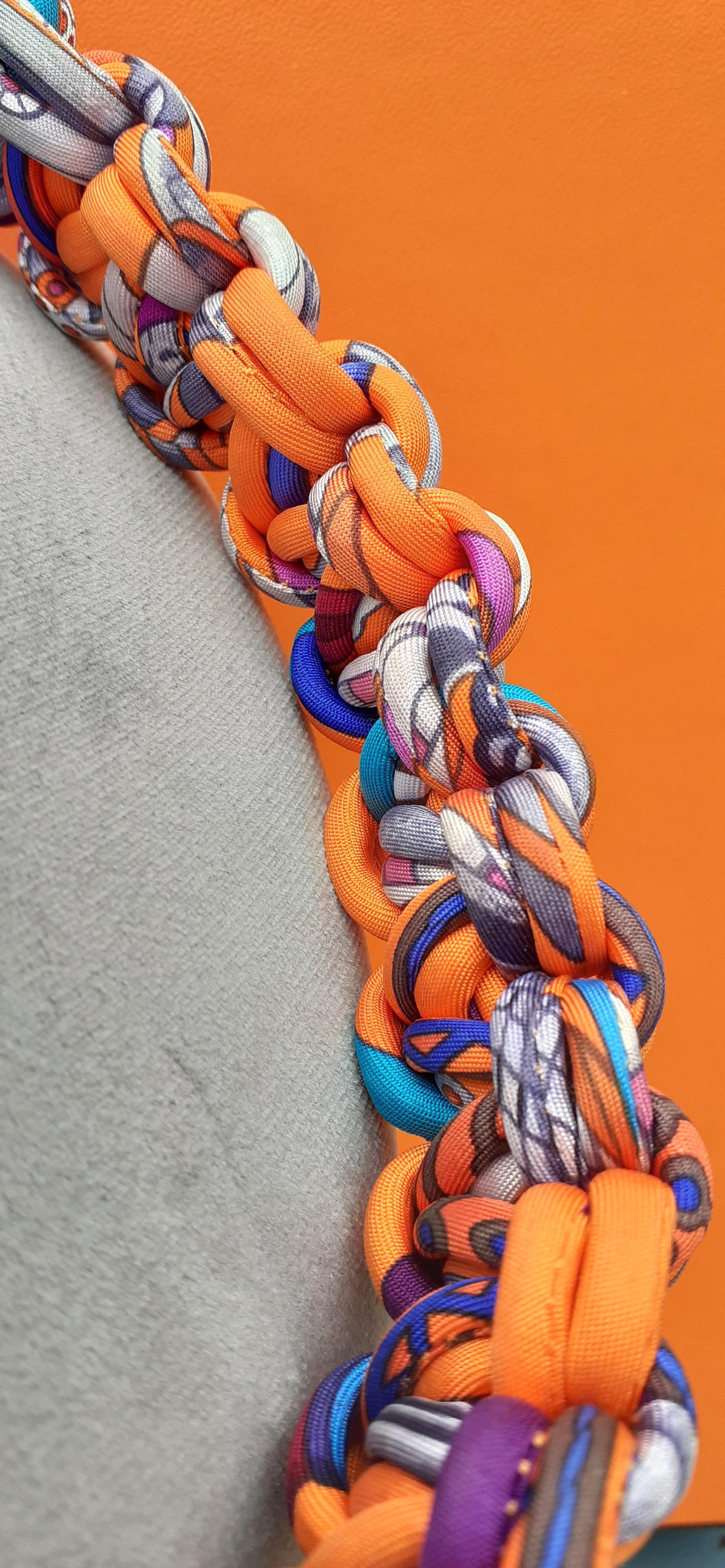 Hermès Braided Silk Necklace Petit H 4