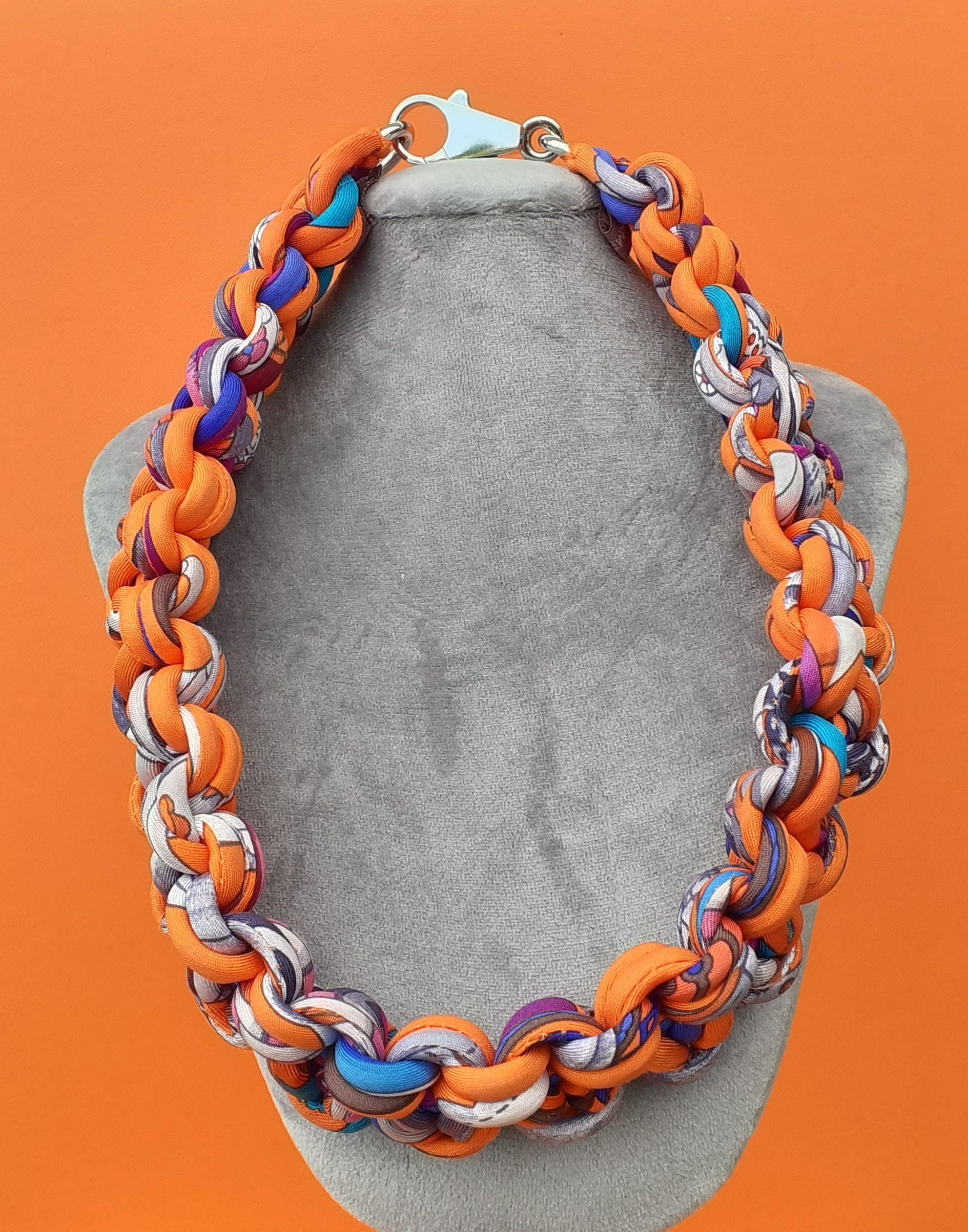 Hermès Braided Silk Necklace Petit H 8