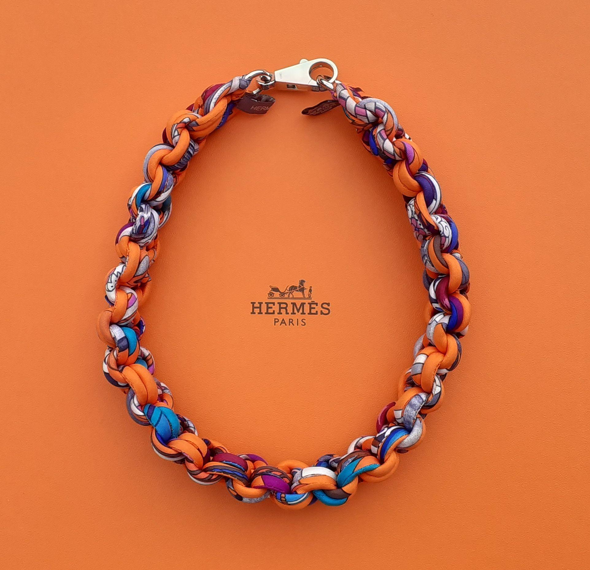 Hermès Braided Silk Necklace Petit H 10