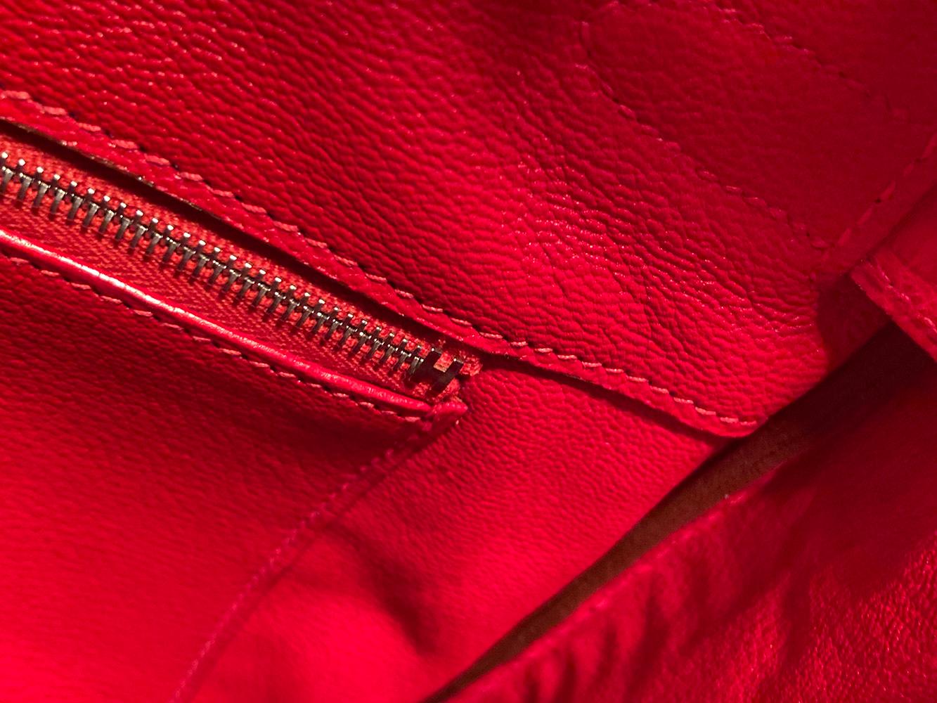 RARE Hermes Braise Red Porous Crocodile Birkin 35  7