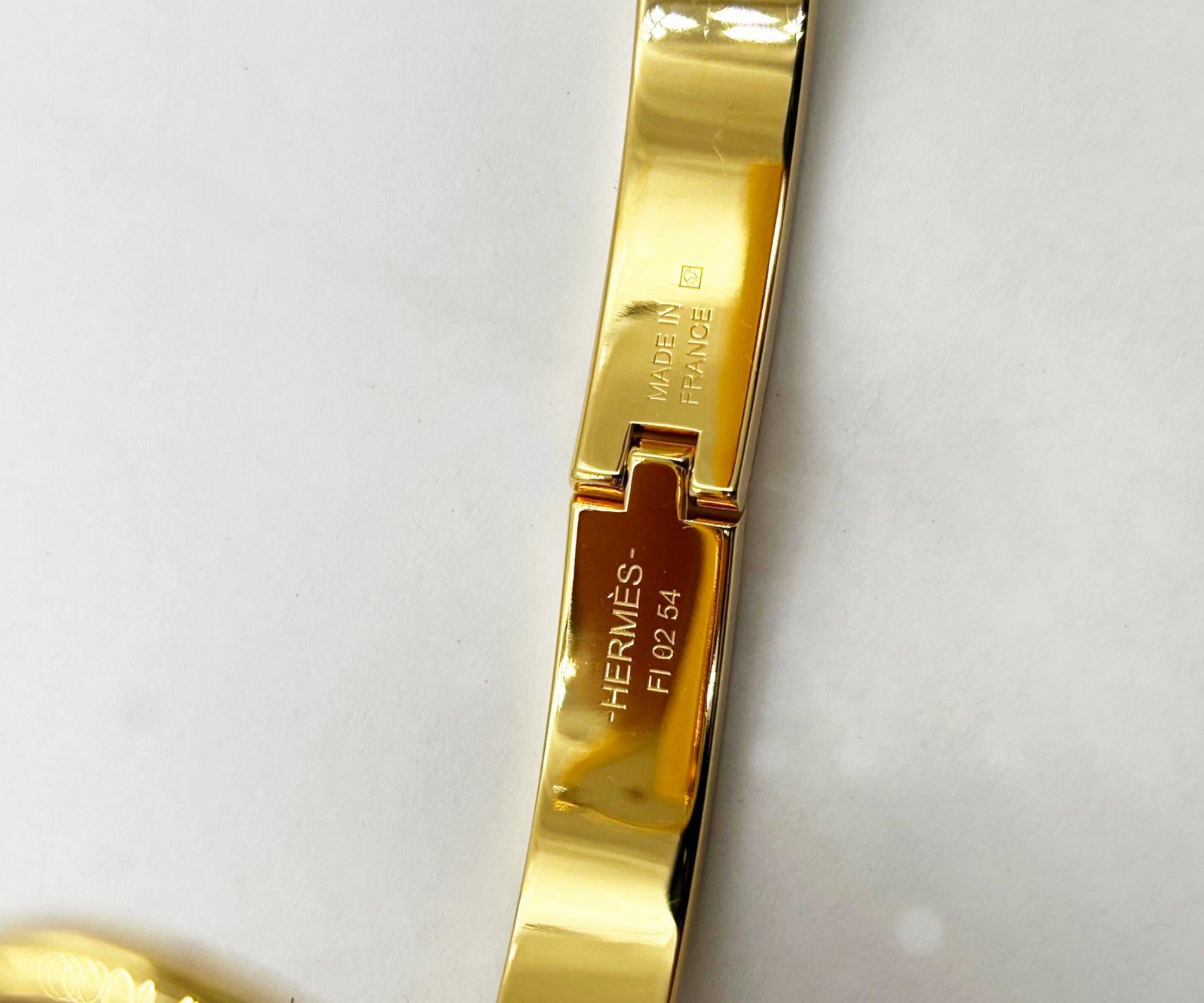 De las mujeres Hermes Nueva Edición Especial Oro H Moon Star Clic Clac Pulsera Cuff Bangle en venta