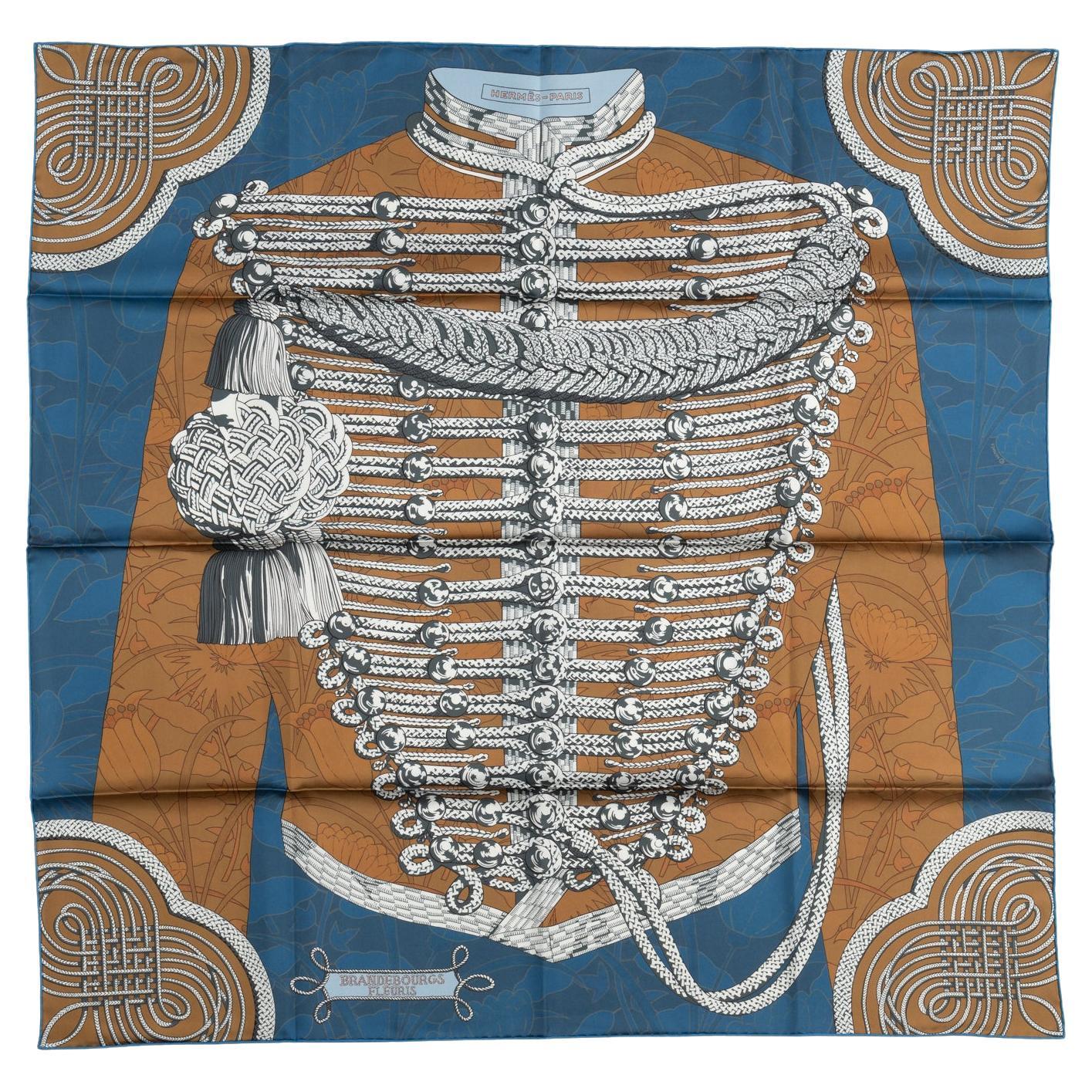 Sciarpa double face Hermès Brandebourg