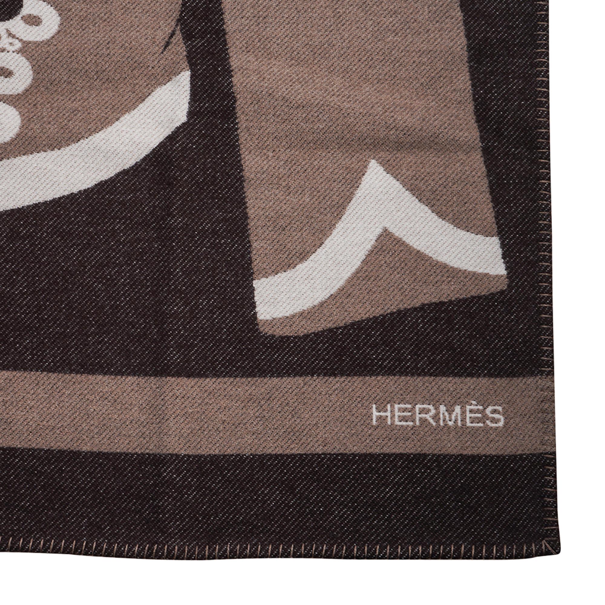 Hermes Brandebourgs Blanket Ecorce Throw For Sale 4