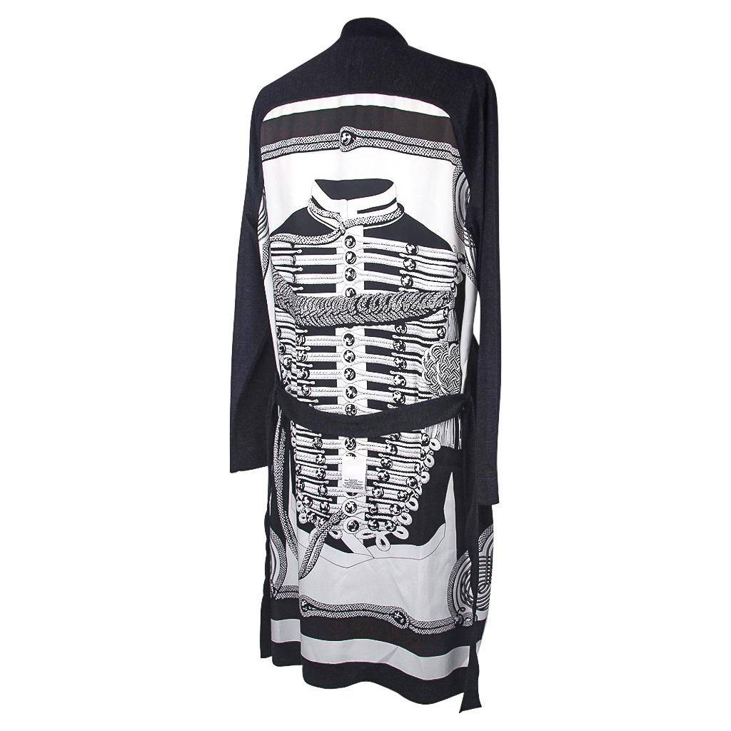 Hermes Brandebourgs Encadre Lange Twillaine Strickjacke 34 / 4 im Angebot 2