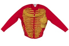 Hermès Brandebourgs Red Silk Waist Coat