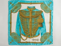 Hermès "Brandebourgs" Silk Twill Carre Scarf