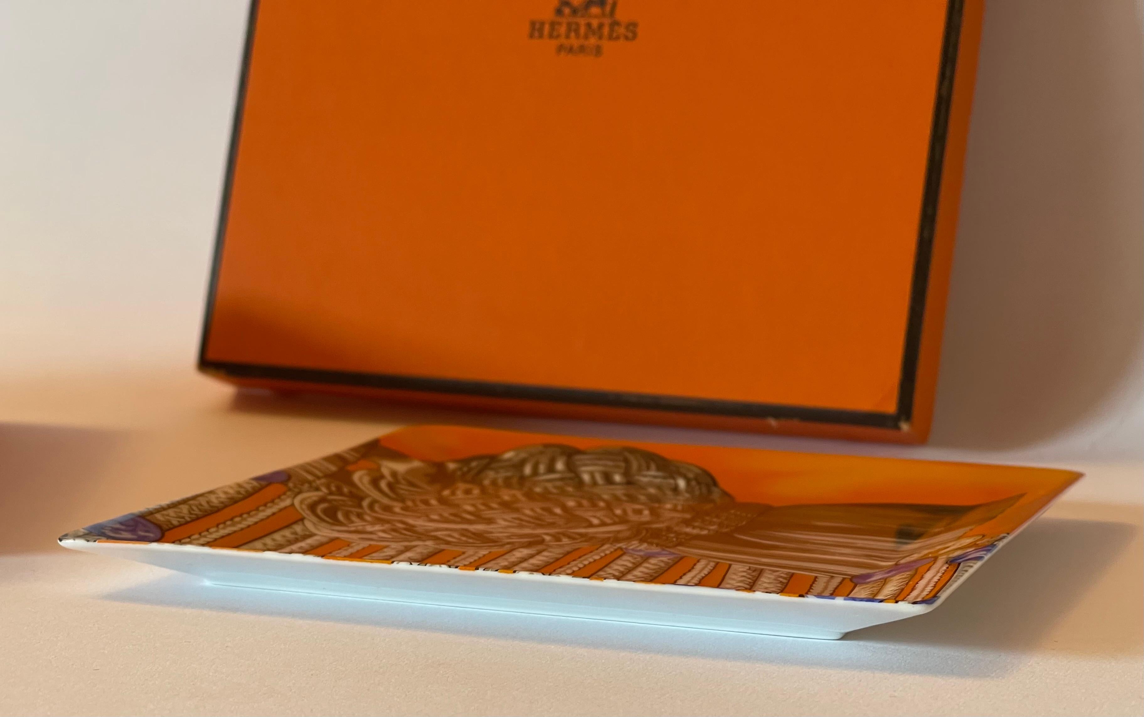 20th Century Hermes Brandebourgs Vide Poche or Change Tray For Sale
