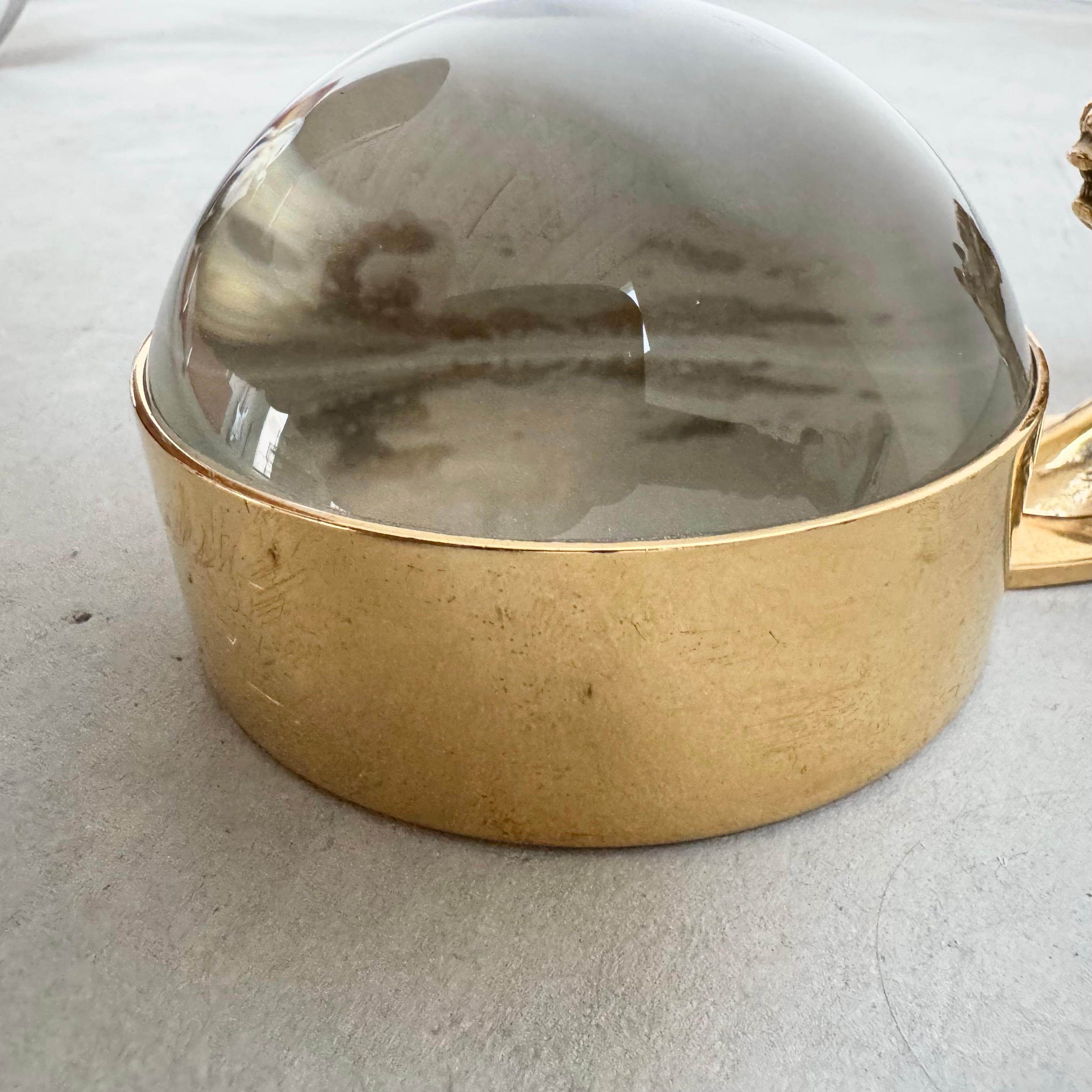 Hermes Brass Equestrian Magnifying Glass, 1970s France 8