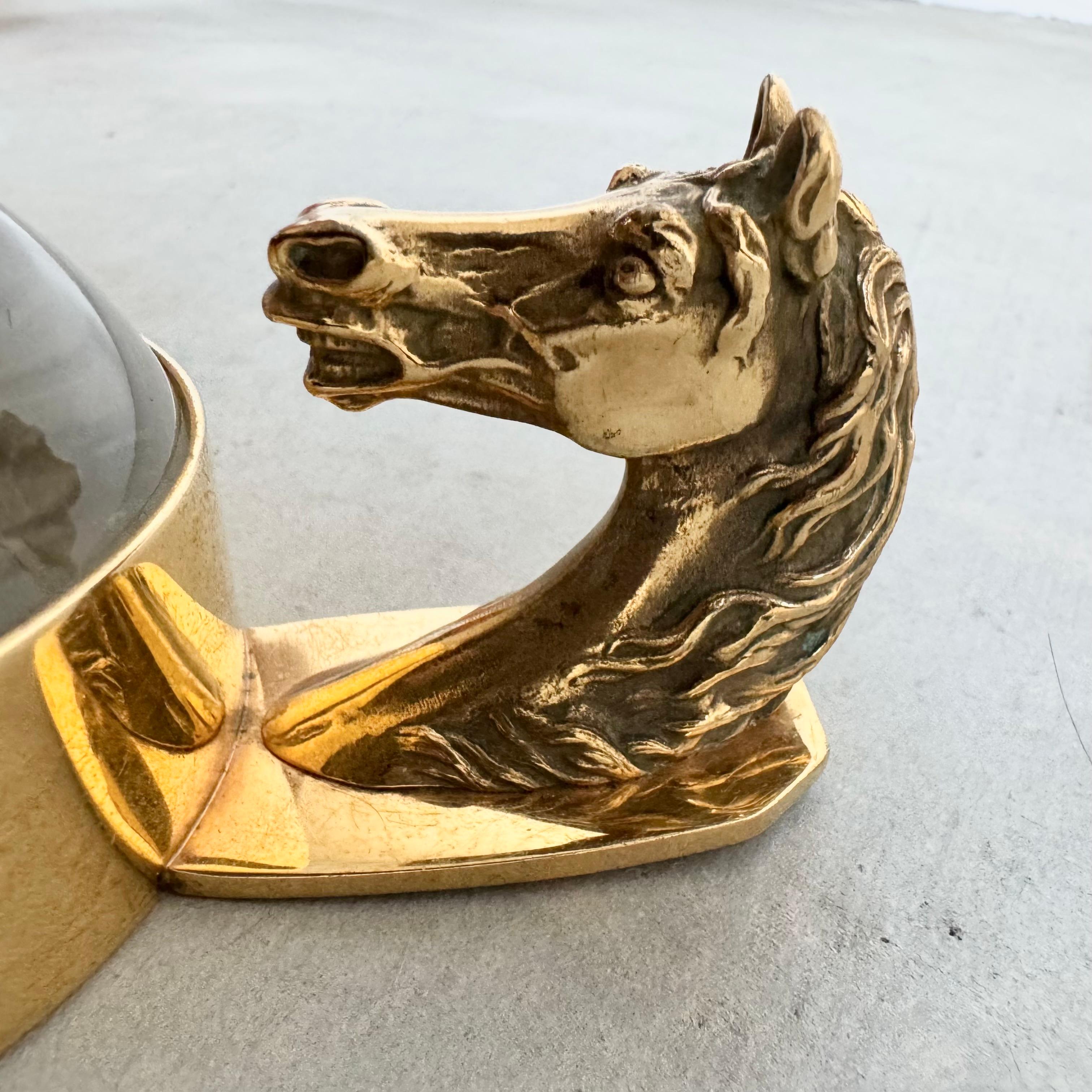 Late 20th Century Hermes Brass Equestrian Magnifying Glass, 1970s France