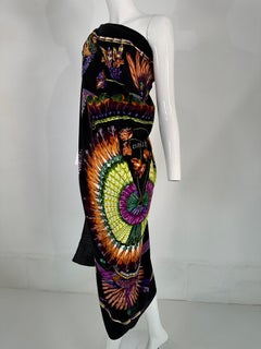 Hermes Brazil GM 140 Cashmere & Silk shawl  by Laurence Bourthoumieux With Box