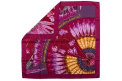 Hermès Brazil Purple Silk Scarf