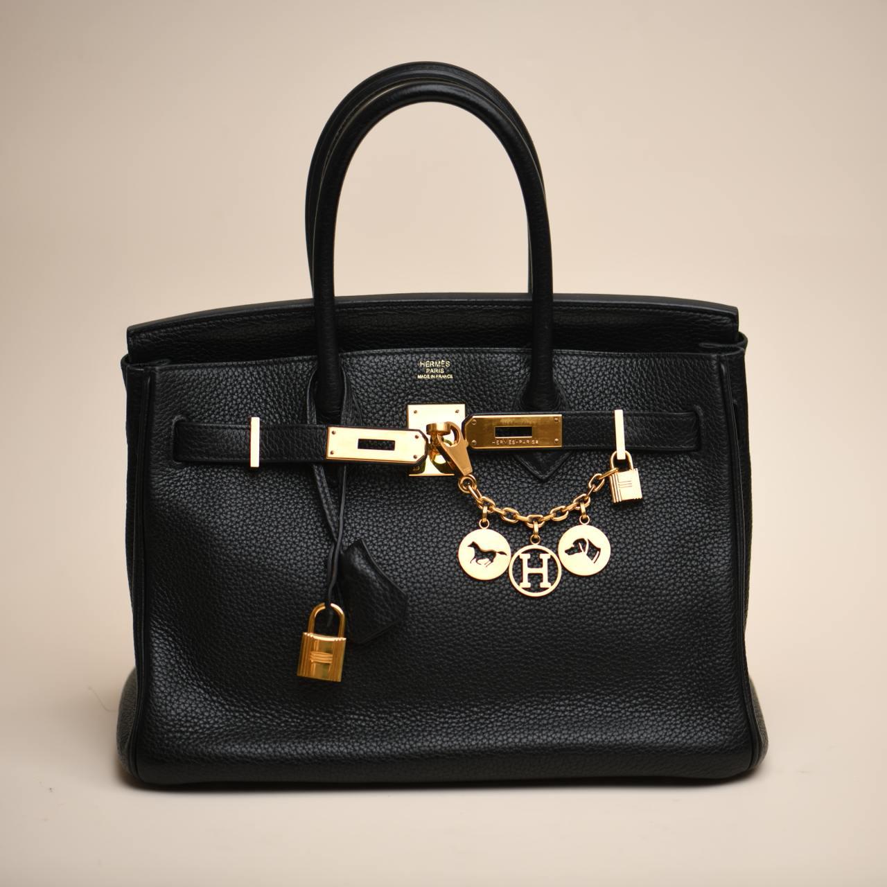 Orange Hermès Breloque Olga Bag Charm Amulette