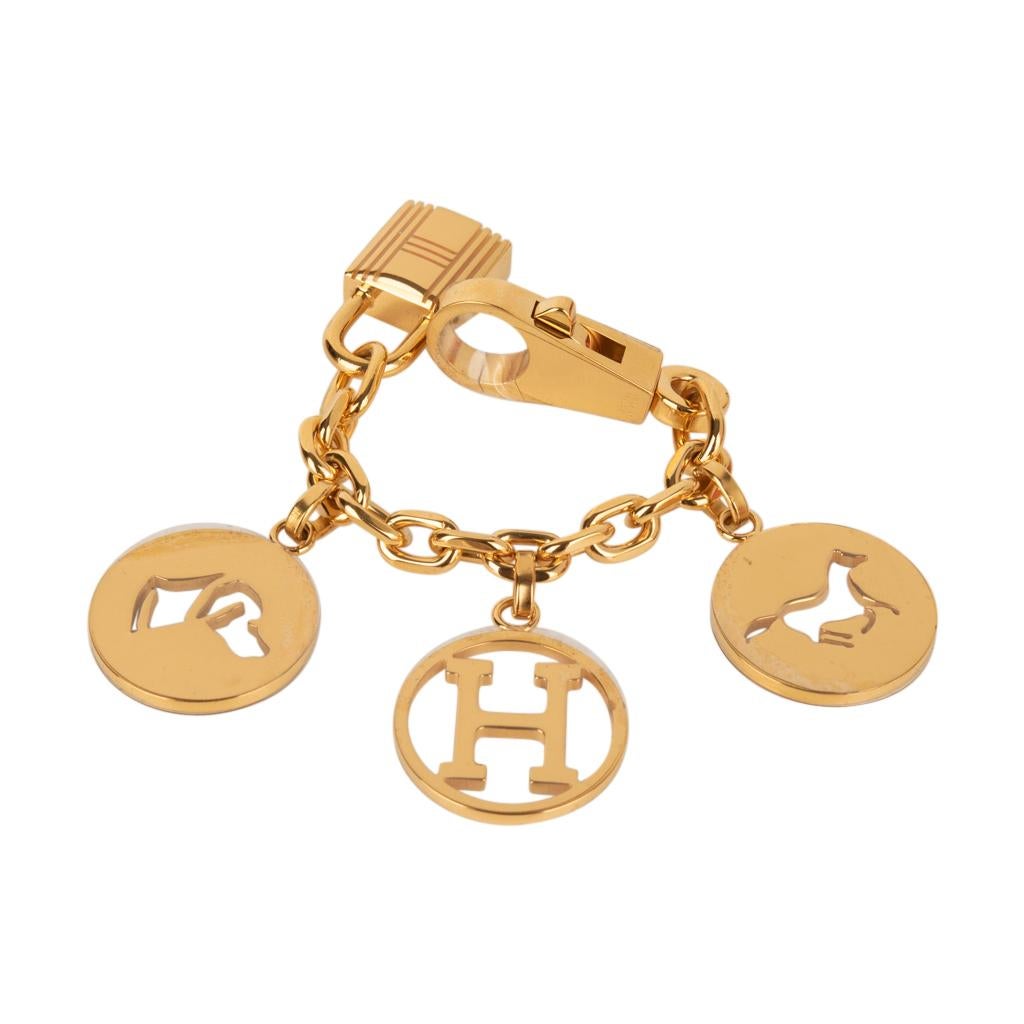 Women's Hermes Breloque Olga Bag Charm Gold Limited Edition new