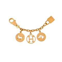 Hermès Breloque Olga Gold Glit Bag Charm