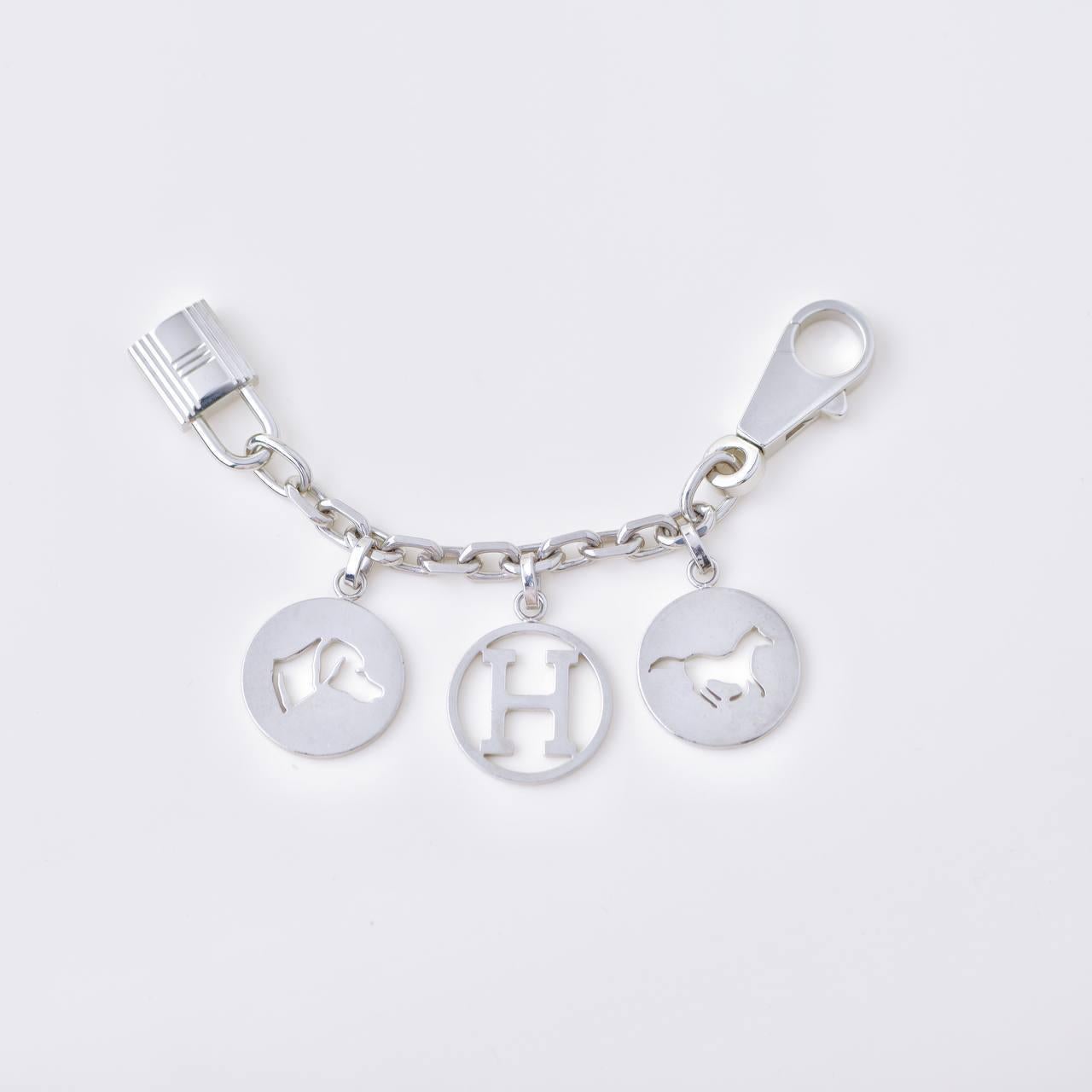 Hermès Breloque Olga Silver Bag Charm Amulette 1