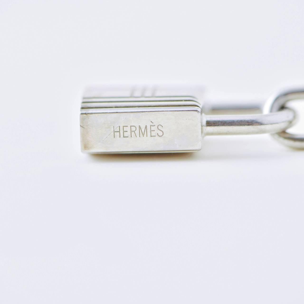 Hermès Breloque Olga Silver Bag Charm 2