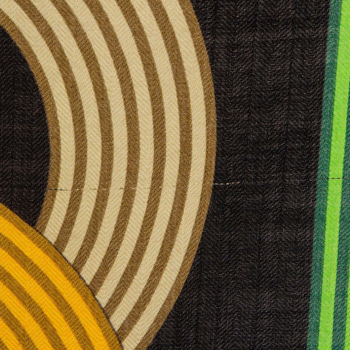 Brown Hermes brick black green CIRCUIT 24 FAUBOURG 140 Scarf silk cashmere