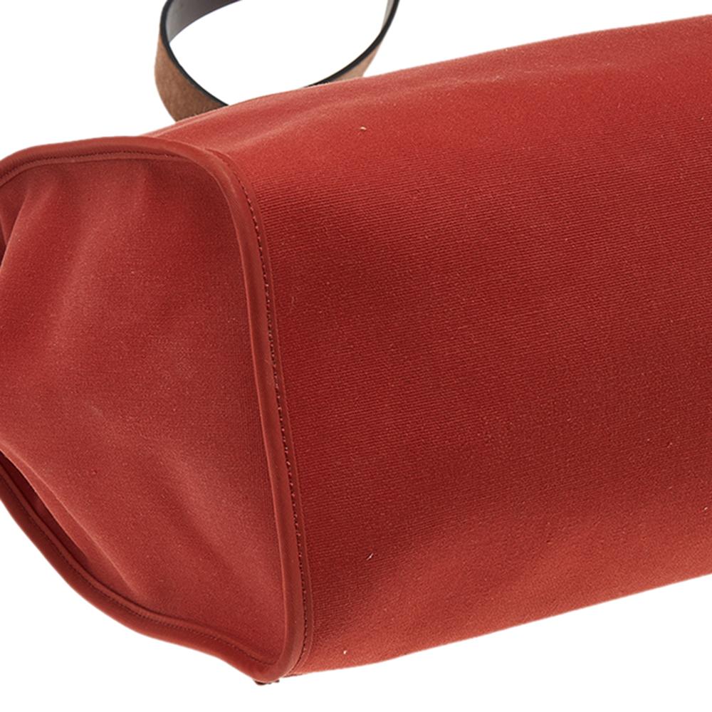 Hermes Brick Red/Moka Canvas and Leather Herbag Zip 39 Bag 2
