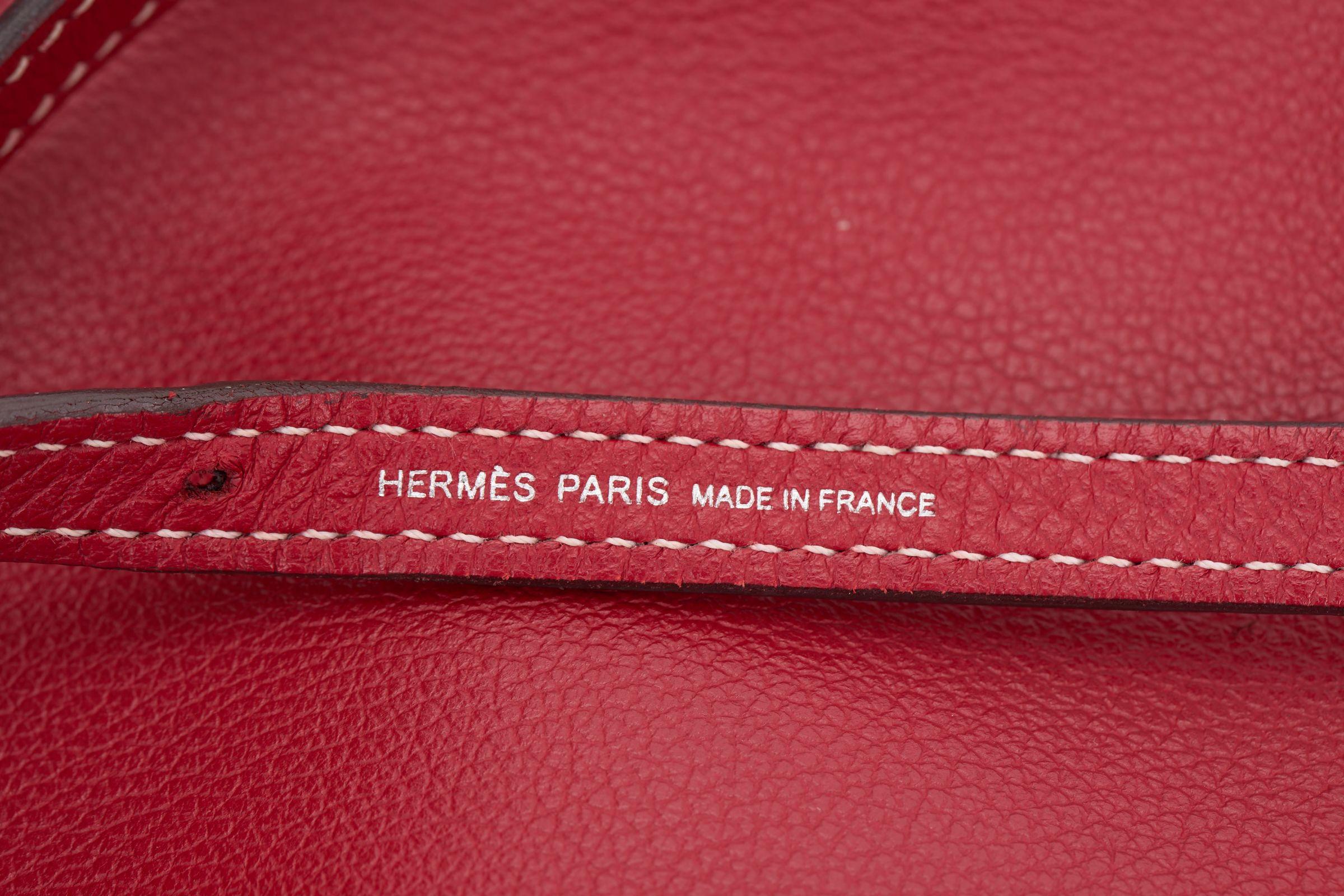 Hermès Bridado Red Backpack For Sale 1
