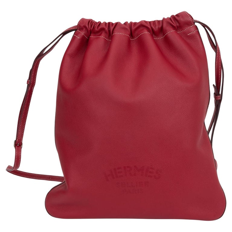 Hermès Bridado Red Backpack For Sale at 1stDibs