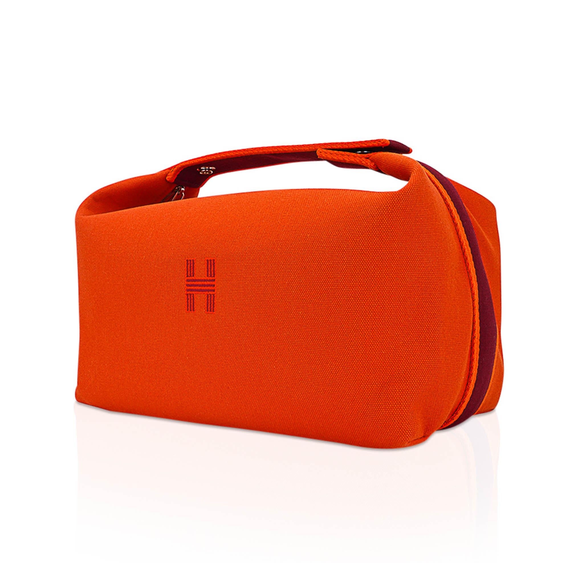 Rouge Hermes Bride-A-Brac Orange Case Large Model en vente