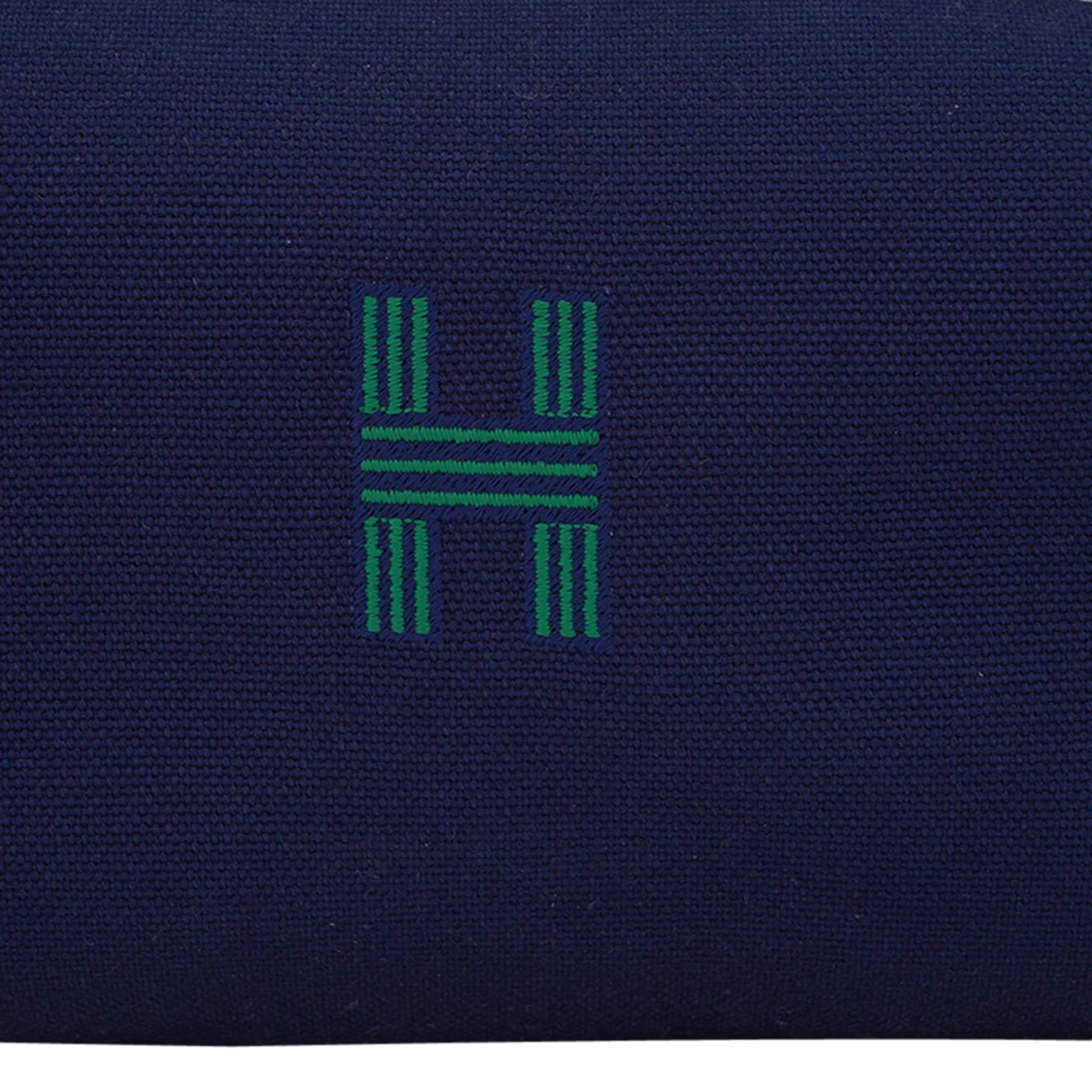 Black Hermes Bride-à-Brac Pencil Case Marine Trousse de Toilette Small Model
