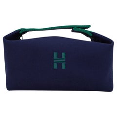 Hermes Bride-à-Brac Federmäppchen Marine Trousse de Toilette Kleines Modell